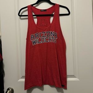 University of Arizona wildcats racer back tank top